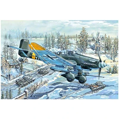 Afbeelding van Trumpeter 1/24 Junkers Ju 87g 2 Stuka Trp02425 modelbouwsets, hobbybouwspeelgoed voor kinderen, modelverf en accessoires