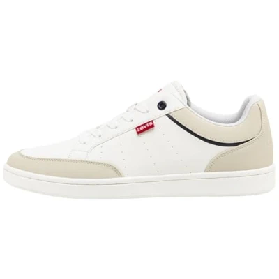 Afbeelding van Levi&#039;s Billy Sneakers laag, Heren, Maat: 41, Brilliant white Hoogwaardig imitatieleer
