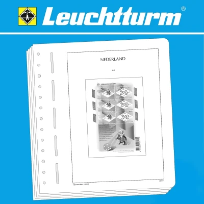Afbeelding van Supplement jaar: 2022 Nederland, type: V bladen voor Velletjes (9 st.) Leuchtturm, voordrukbladen (champagnekleurig)