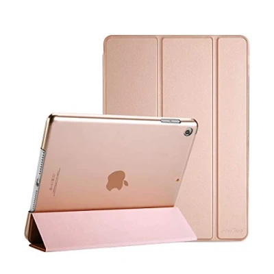 Afbeelding van ProCase Hoes voor 10,2 Inch iPad 9e Generatie 2021/iPad 8e 2020/iPad 7e 2019, Schokbestendige Hoesje Beschermhoes Smart Folio Cover Case Hard Back Shell Rosegoud