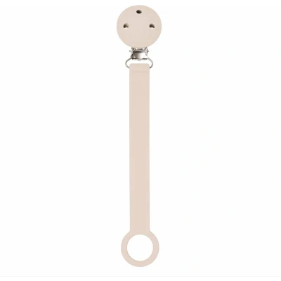 Afbeelding van Nattou Silicone Fopspeenketting met Universele Bevestiging 21 cm Beige