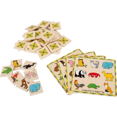 Afbeelding van Bigjigs GAME Lotto Animals Memory Bordspellen voor kinderen, Maat: One Size, Multi coloured