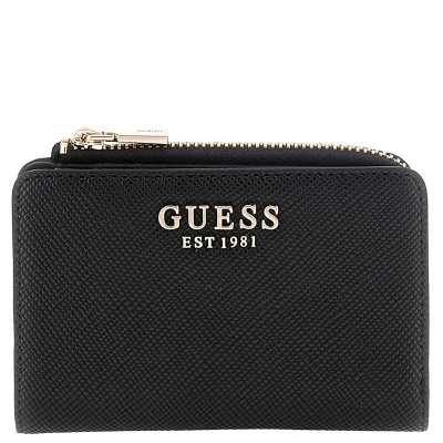 Afbeelding van GUESS Portemonnee Phoebe SLG Zip Around Card Case Black Zwart