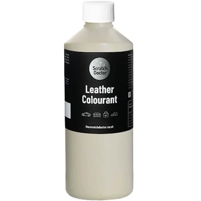 Afbeelding van Scratch Doctor Leather Colourant Snelle en eenvoudige reparatieverf voor leren banken, meubels, autostoelen, schoenen, tassen meer, Crèmekleurig, 250ml