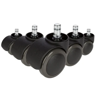 Afbeelding van Bureaustoel Wiel Zwart 5x Rolo Free 11mm/50mm