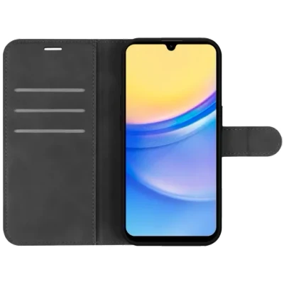 Afbeelding van Just in Case PU leer Book Zwart Samsung Galaxy A15/A15 5G