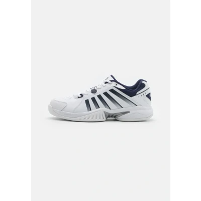Afbeelding van K Swiss V Receiver Sport Shoe Heren White Peacoat Silver, 47 EU, Silver