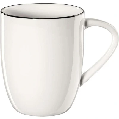 Afbeelding van ASA Á Table Ligne Noir Mok 35 Cl Wit