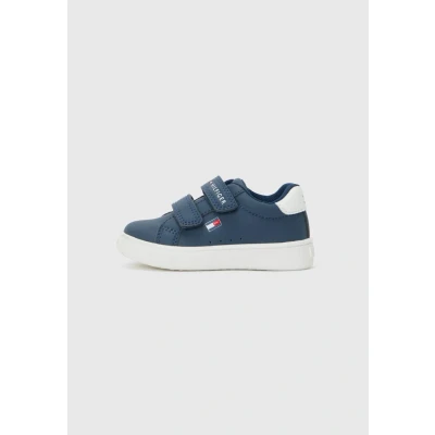 Afbeelding van Tommy Hilfiger Logan Unisex Sneakers laag voor kinderen, Maat: 21, Blue/white Hoogwaardig imitatieleer