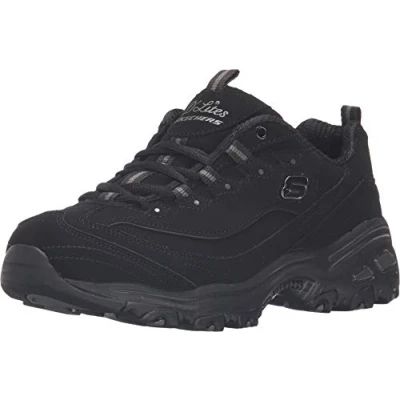Afbeelding van Skechers D&#039;Lites Biggest Fan 11930 nvw lage damessneakers, zwart.