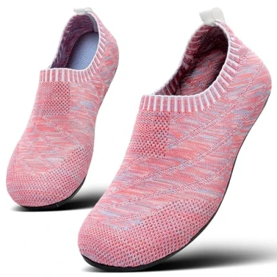 Afbeelding van Sosenfer Comfortabele pantoffels voor dames en heren, antislip, platte pantoffels, uniseks, Roze
