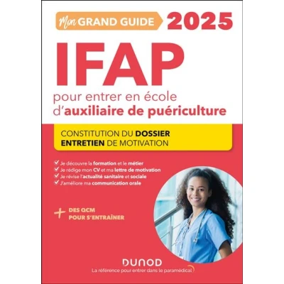 Image de Mon grand guide IFAP 2025 pour entrer en école d&#039;auxiliaire de puériculture