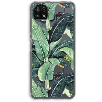 Afbeelding van Case Company® hoesje geschikt voor Samsung Galaxy A22 5G Bananenbladeren Soft Cover Telefoonhoesje Bescherming aan alle Kanten en Schermrand