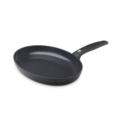 Afbeelding van GreenPan Vispan Cambridge Infinity Black Ovaal 32 cm Keramische anti aanbaklaag
