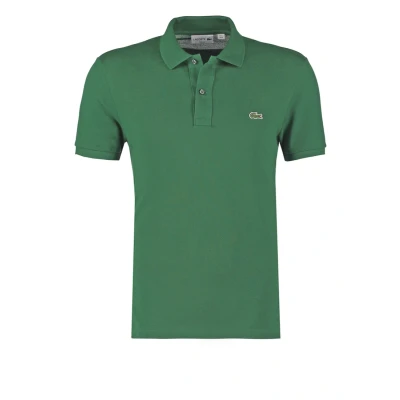 Afbeelding van Lacoste Poloshirt Pique Groen maat XL heren met Slim fit Pasvorm Katoen Suitable Herenkleding