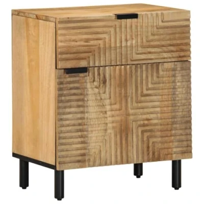 Afbeelding van vidaXL Nachtkastje 50x33x60 cm massief mangohout bruin