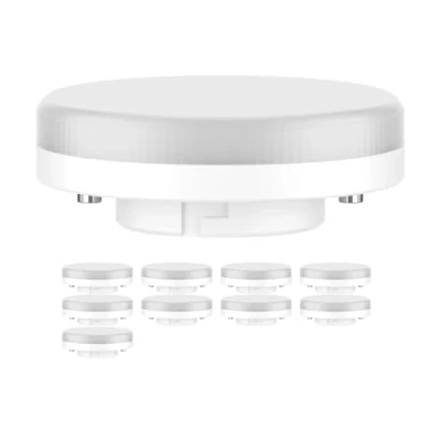 Afbeelding van ledscom.de 10 x GX53 ledlampen, wit (4000 K), 6,4 W, 560 lm, 97 graden, mat