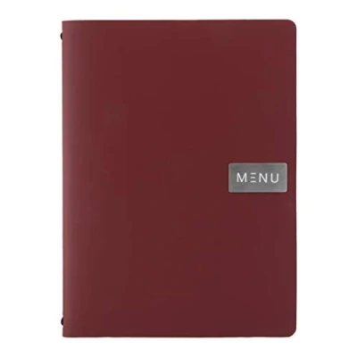 Afbeelding van Royal Menuhouder Rood 33x24,6xh,5cm A4leder