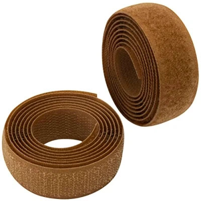 Afbeelding van AERZETIX C65921 20 mm 1 meter zelfklevende klittenband Organizer/kabelbinder bevestigingsband kledingtas riem Kleur: roest Polyamide en polyester