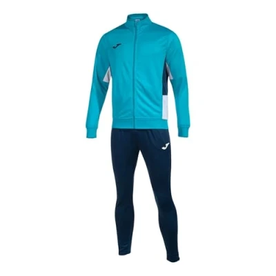 Afbeelding van Joma Trainingspak Danube II Fluor Turquoise Marineblauw Wit