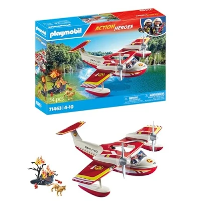 Afbeelding van Playmobil Act!on Heros Brandweervliegtuig met wisfunctie 71463