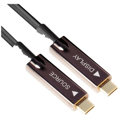 Afbeelding van club3D USB C kabel stekker 20.00 m Zwart CAC 1589