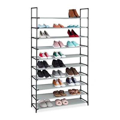 Afbeelding van Relaxdays, Schoenenkasten, Schoenrek insteeksysteem (99 x 29,5 176,5 cm)