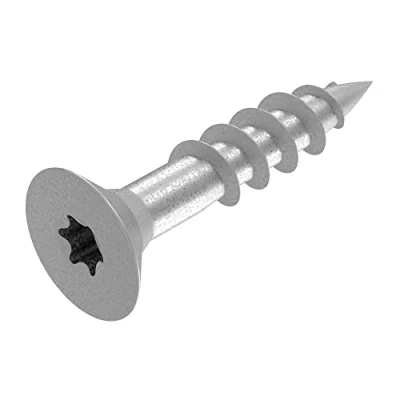 Afbeelding van SECCARO Houtschroeven, torx schroeven, roestvrij staal, V2A, A2, spaanplaatschroeven met gedeeltelijke schroefdraad, TX/binnenzeskant, 250 stuks