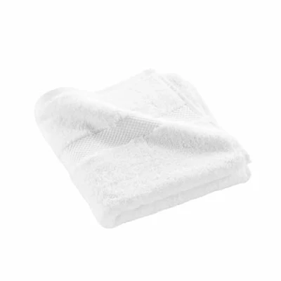 Afbeelding van douceur d&#039;intérieur, Handdoek (50 x 90 cm) Elegance wit, 100% katoen, effen