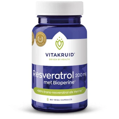 Afbeelding van Vitakruid Resveratrol 200mg met Bioperine