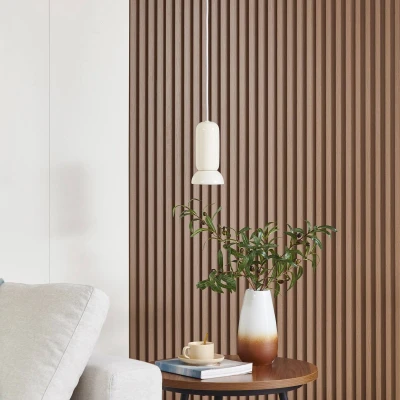 Afbeelding van Lindby hanglamp 1licht Keramiek GU10 crème