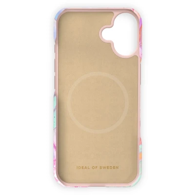 Afbeelding van iDeal of Sweden Fashion Case met magnetische ring geschikt voor iPhone 16 Plus Pastel Marble