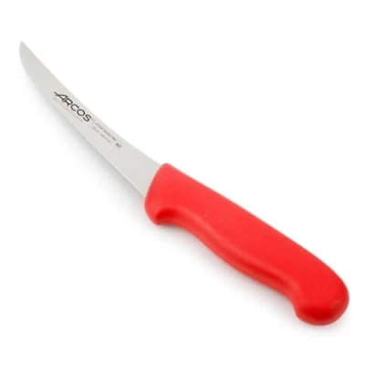 Afbeelding van Arcos Serie 2900 Uitbeenmes Lemmet van roestvrij staal Nitrum 140 mm handvat polypropyleen kleur rood