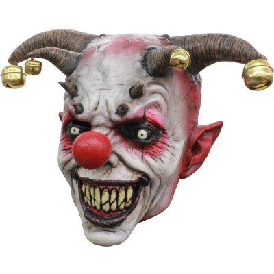 Afbeelding van &quot;Hofnar clown masker Halloween Verkleedmasker Large&quot;