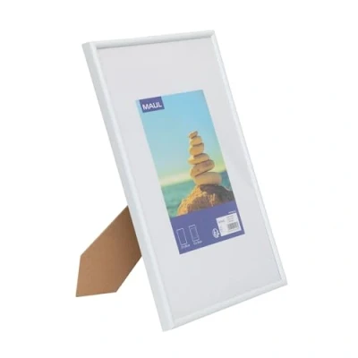 Afbeelding van Fotolijst MAUL art 21x30cm kunststof frame wit