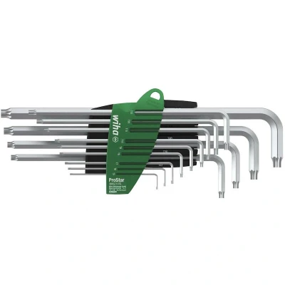 Afbeelding van Wiha Stiftsleutelset in ProStar houder TORX® 14 delig titaanzilver 39104