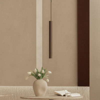 Afbeelding van Audo hanglamp Tubulaire, 48 cm, bronskleurig, aluminium