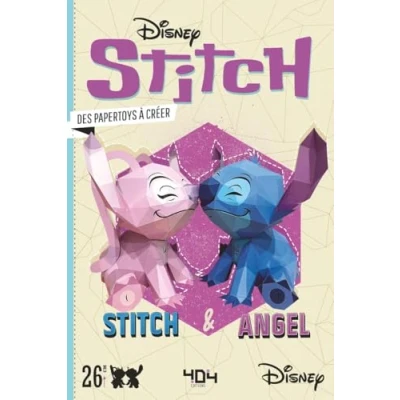 Afbeelding van PAPERTOY DISNEY STITCH ET ANGEL UN MODELE A CREER SOI MEME