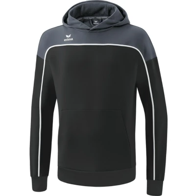 Afbeelding van CHANGE by erima sweatshirt met capuchon black grey/slate grey/wit / 164