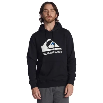 Afbeelding van Quiksilver BIG LOGO Hoodie, Heren, Maat: Medium, Athletic heather