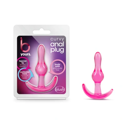 Afbeelding van B Yours Curvy Anaal Plug Roze