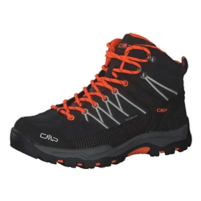 Afbeelding van CMP KIDS Rigel MID Trekking Shoes WP Unisex Outdoorschoenen voor kinderen, Maat: 41, Antracite/flash orange Leer en textiel