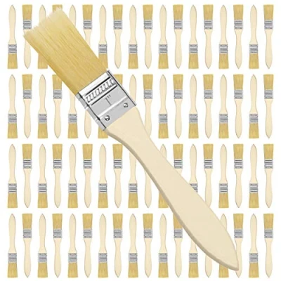 Afbeelding van Kurtzy 2,54cm Verf Kwasten (72Pak) Professioneel Houten Handvat Verfkwast Set Voor Verf, Stainen, Vernissen, Lijmen en Huis DIY
