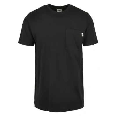 Afbeelding van Urban Classics Organic Cotton Basic Pocket TEE Tshirt basic, Heren, Maat: 5XL, Schwarz