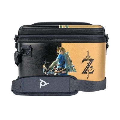 Afbeelding van PDP Gaming Officieel Gelicentieerd Switch Pull N Go Travel Case Zelda Breath of the WIld Semi Hardshell Protection Protective PU Leather Holds 14 Games werken aans met OLED &amp; Lite