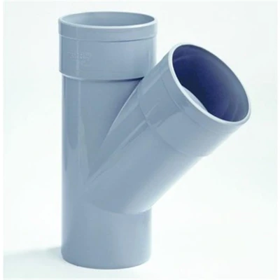 Afbeelding van PVC T stuk 45 graden, 110 mm (2 x mof / 1