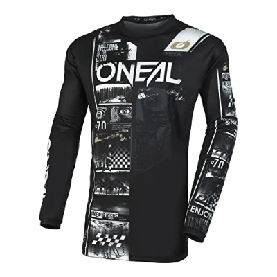 Afbeelding van O&#039;NEAL Uniseks jersey T shirt, Zwart/Wit