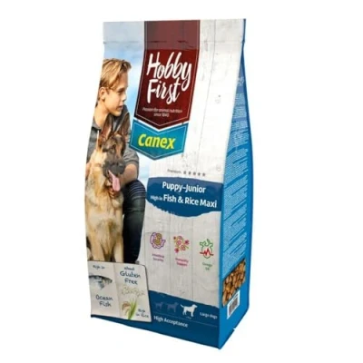 Afbeelding van Hobbyfirst Canex Puppy Junior High F &amp; R Maxi Hondenvoer Oceaanvis Rijst 12 kg