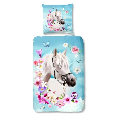 Afbeelding van Good Morning Kinderdekbedovertrek &quot;paard&quot; Multi (135x200 cm) Katoen