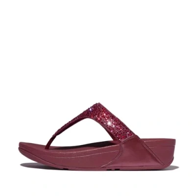 Afbeelding van FitFlop Lulu Crystal Mix Toe Post Sandals PAARS Maat 39
